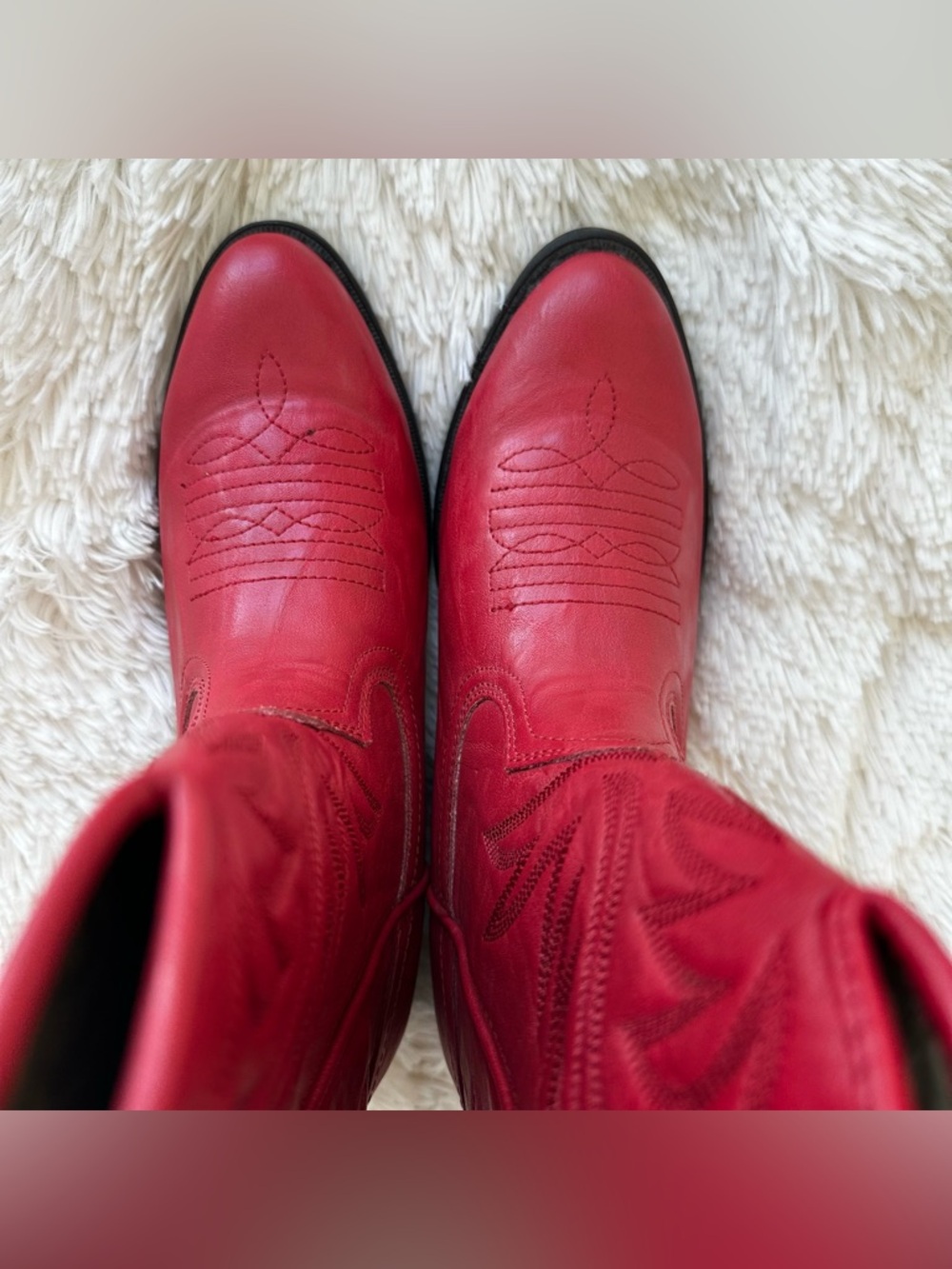 Austin Trading Co Girls Red Cowboy Boots Size: 5 New - Picture 8 of 9